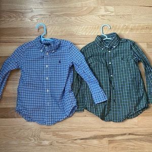 Set of 2 Toddler Polo Button Down Shirts